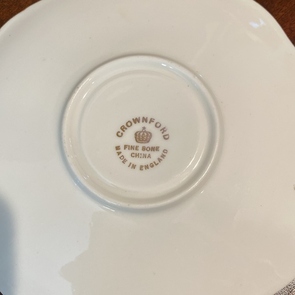 Vintage Teacup and Saucer, Crownford, England, Bone China - Picture 8 of 12